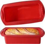  Szilikon kenyérsütő forma 2 db 27, 5x 6, 5cm piros (78-922s)