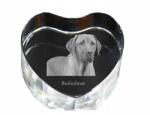 Art-Dog Black and tan coonhound kristály szív, dísz, kutya fénykép ajándéktárgy (5055882446021)