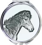  Izlandi ló kompakt zsebtükör lóval fényképpel (5055882483088)