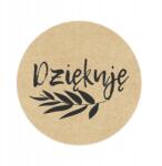  Eco kraft matricák Köszönet felirat Köszönöm kerek fi30 mm 100 db (EPL-131.FI30.DZ1.40.100)