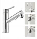 FERRO Konyhai Csaptelep Kihúzható Mosogató Kifolyócsővel Visszahúzható Csaptelep (TEPE)