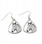 Art-Dog Ardenneki ló háromszög alakú, lógós fülbevaló fényképpel, személyre szabható (5055882477223)