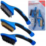 BGS Technic Kefék nylon, sárgaréz, acél 165mm Kefekészlet 3 db-os BGS-Germany (9314)