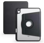 XPRO Etui Smartbook Fekete TPU Tok Több Funkciós Állvánnyal Apple Ipad Air 11" 2024 Készülékhez