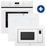 Electrolux EOF3H40BW Beépíthető sütő + Electrolux EIV63440BW Beépíthető indukciós főzőlap + Electrolux LMS4253TMW Beépíthető mikrohullámú sütő