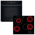 Whirlpool WOI4S8CM1SBA Beépíthető sütő + Whirlpool AKT 8190/BA Beépíthető kerámia főzőlap