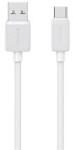 USAMS KY adatkábel (USB - Type-C, 3A, gyorstöltő, 200cm) FEHÉR (174386)