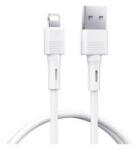 REMAX LEYA adatkábel (USB - lightning, 2.4A, gyorstöltő, 100cm) FEHÉR (170648)