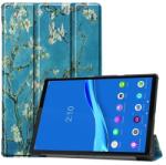 Gigapack Lenovo Tab M10 FHD Plus (TB-X606X) tok álló (Flip, oldalra nyíló, TRIFOLD asztali tartó funkció, virág minta) k (GP-96676)