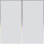 Avatto ZigBee Avatto TS60-EU-W2 Touch Light Switch Dual TUYA (fehér) (ZTS60-EU-W2) - scom