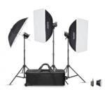 Godox Kis méretű stúdió"-Godox MS300IIV -D vakuszett (3 x 300Ws) - LED modellfénnyel