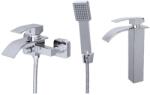 Gamma Elva Fürdőkádtöltő és Magasított Mosdó Csaptelep Szett - Vízesés vízsugarú, Króm (BEAW-CH-BEAUW-CH) - rent-xgranit