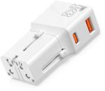 Mobile Origin - 25W-os Utazó Adapter (EU/US/UK/AU) - Fehér