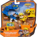 Spin Master Set de joacă Spin Master Paw Patrol Rubble & Crew - Power Tool Pups, Rubble and Wheeler (28522) Figurina