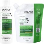 Vichy Dercos Set - Șampon pentru păr uscat Anti-mătreață DS și Refill, 200 + 390 ml