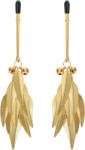 Rimba Bondage Play Nipple Clamps with Feathers Gold