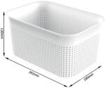 Rotho Brisen műanyag tároló doboz 4, 5 liter fehér (1023701100) (Rotho1023701100) (Rotho1023701100)