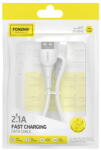 FONENG USB to Lightning Cable Foneng X77, 2.1A, 1m (white) (29942) - pcone