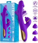 INTOYOU Siter 2.0 Flipping Tongue Vibrator with Multifunction Caps & 3 Motors Purple Vibrator
