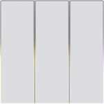 Avatto Érintéses ZigBee fénykapcsoló Avatto TS60-EU-W3 Triple TUYA (fehér) (ZTS60-EU-W3) - blacktip