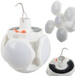  Napelemes, kihajtható LED kempinglámpa akasztóval (v12355)