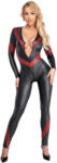 Cottelli Collection - catsuit cu efect de piele - fermoar - negru (27306691021)