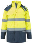 Portwest Bizflame Rain+ Hi-Vis Multi-norm kontraszt lángálló télikabát (FR617YNRL)
