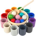 2Kids Toys Bile și cupe curcubeu 12 culori (DD2D98203)