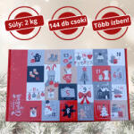 AdventiKalendárium Szaloncukor adventi kalendárium 2 kg (piros)