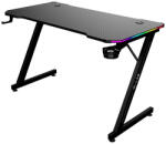 The G-Lab Gamer Asztal - K DESK ELECTRON EX (120x60cm, fém, pohártartó, fejhallgatótartó, fekete, RGB LED) (K-DESK-ELECTRON-EX) - alarmtrade