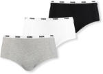 PUMA női shorty 3-as csomag - fehér/szürke/fekete, S fehér|fekete|szürke
