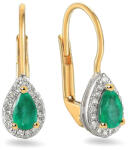 Heratis Forever Briliáns fülbevaló smaragdokkal 0, 110 ct IZBR100EMNHR