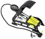 CARMOTION Dupladugattyús lábpumpa nyomásmérővel, 11 BAR/160 PSI, Carmotion (CAR83502)