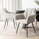  Szürke Bouclé Étkezőszék. NAWARA (ME-ME-NAWARA-P-CZ-TB-K)