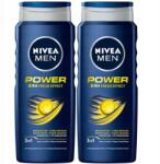 Nivea Power Férfi Folyadék tusfürdő 2x500ml (5905930224548)