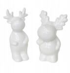Dommio Kerámia rénszarvas fehér 11 és 13 cm, 2 db-os szett (DA-8624-8625)