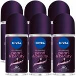 Nivea Pearl & Beauty Black női izzadásgátló golyós dezodor 48H 6x50ml (2947)