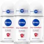 Nivea Dry Comfort női izzadásgátló golyós dezodor 72H 3x50ml (5905930226030)