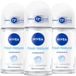 Nivea Fresh Natural izzadásgátló golyós dezodor nőknek Roll-On 72H 3x50ml (5906496606984)