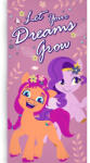 Én kicsi pónim Dreams Grow fürdőlepedő, strand törölköző 70x140cm - tisztitoszertrendelek