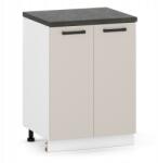 ULWE Konyhaszekrény Álló 2D Alsó 60cm Kasmír Beépíthető Könyvespolc Melléklet Szett (E-SD 60 2D B/K)