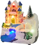  Karácsonyi házikó LED világítással, forgó balerinálva (3219202)