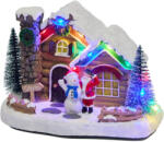  Karácsonyi falu világítós jelenet - Mikulás hóemberrel (3219205_2)