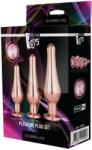 DreamToys Set 3 Dopuri Anale Pleasure Plug Auriu Gleaming Love
