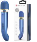 Pretty Love Vibrator Masaj Pretty Love Colorful Massager, 7 Moduri Vibratii, 5 Viteze, Silicon, USB, Albastru, 24 cm Vibrator