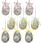 Clayre & Eef Set 9 oua Paste plastic multicolor Ø 5x8 cm (65906)
