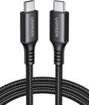 UGREEN Cablu Ugreen USB-C la USB-C, PowerDelivery Fast Charging, 1m, Negru/Gri - typec