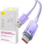Baseus Cablu de incarcare rapida USB-C Baseus Flash, QC 3.0, Huawei SCP, Samsung AFC, 5A, 1m (verde)