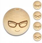 Fabryka Sznurka Smiley fej gyöngyök |férfi szemüveg| 25mm 5db (Korale do aniołków okulary męs. 2,5cm)