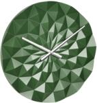 TFA Ceas geometric de precizie, analog, de perete, creat de designer, model DIAMOND, verde metalic, TFA 60.3063. 04 (AB-60.3063.04)